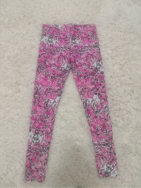Lilly Pulitzer Pink Floral Print Girls' Leggings